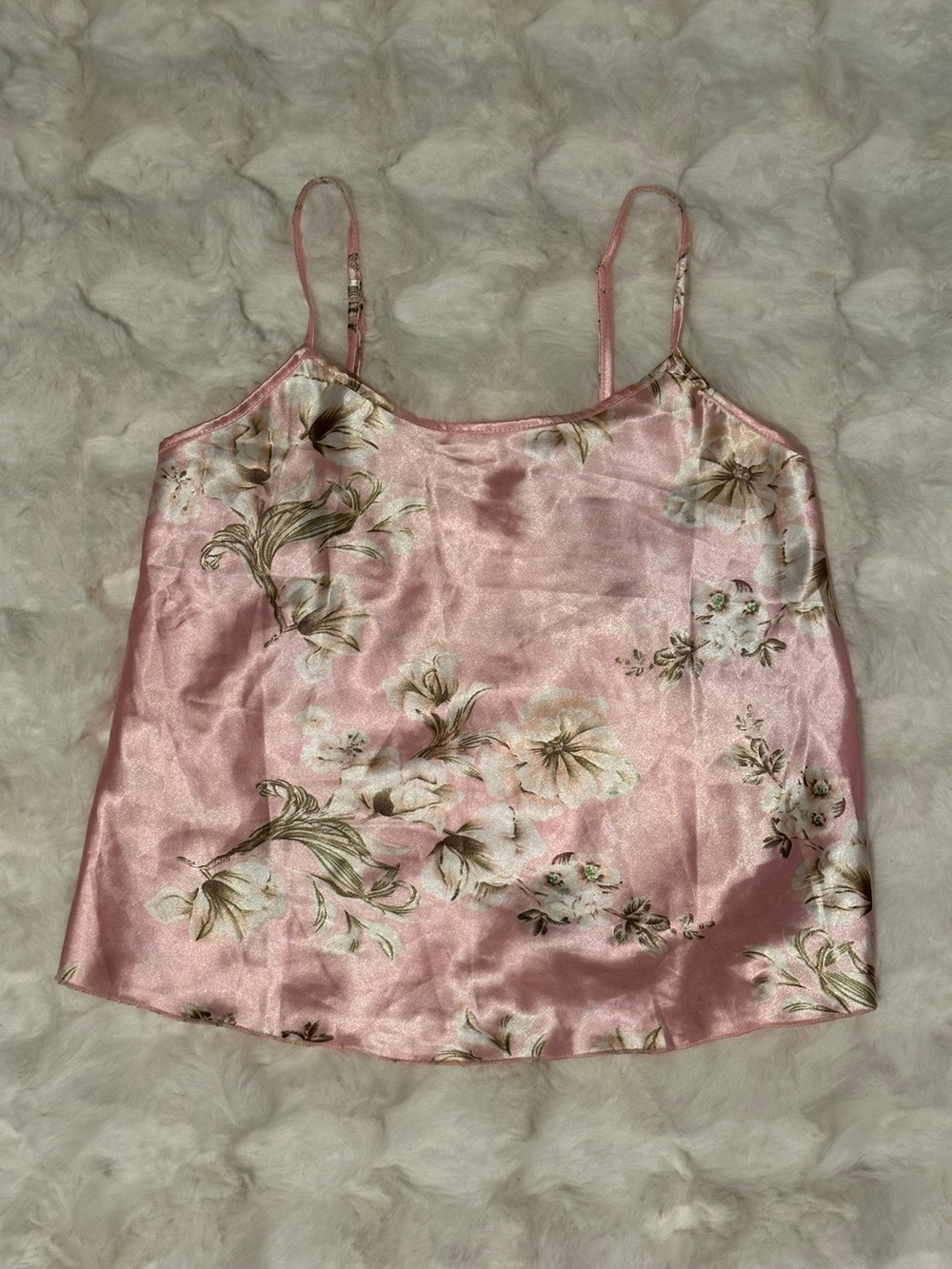 Women’s Coquette Floral Stylish Cami Top - Pink - Picture 2 of 3